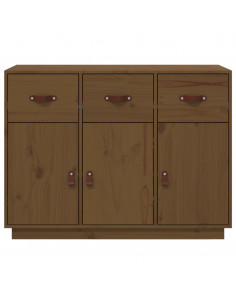 Credenza Miele 100x40x75 cm in Legno Massello di Pino