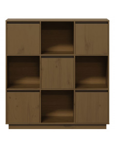 Credenza Miele 110,5x35x117 cm in Legno Massello di Pino