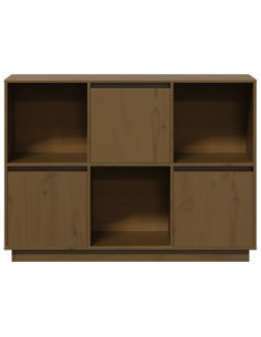 Credenza Miele 110,5x35x80 cm in Legno Massello di Pino