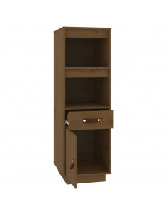 Credenza Miele 34x40x108,5 cm in Legno Massello di Pino