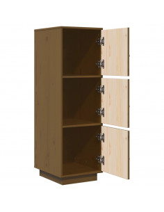 Credenza Miele 34x40x108,5 cm in Legno Massello di Pino