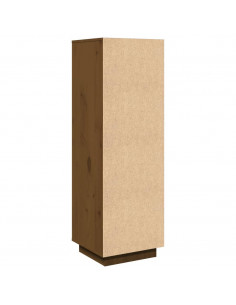 Credenza Miele 38x35x117 cm in Legno Massello di Pino