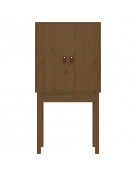 Credenza Miele 60x40x120 cm in Legno Massello di Pino