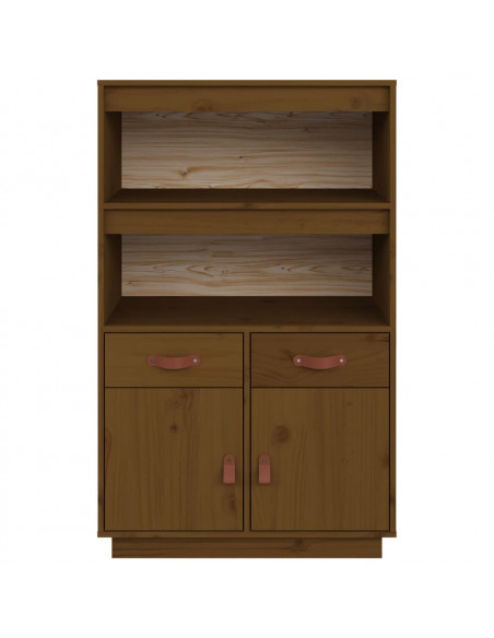 Credenza Miele 67x40x108,5 cm in Legno Massello di Pino