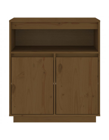 Credenza Miele 70x34x80 cm in Legno Massello di Pino