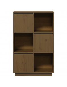 Credenza Miele 74x35x117 cm in Legno Massello di Pino