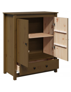 Credenza Miele 83x41,5x100 cm in Legno Massello di Pino