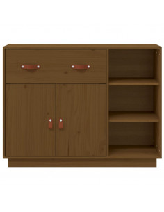 Credenza Miele 98,5x40x75 cm in Legno Massello di Pino