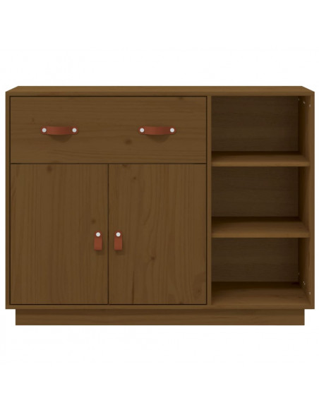 Credenza Miele 98,5x40x75 cm in Legno Massello di Pino