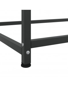 Credenza Nera 100,5x39x107 cm in Acciaio
