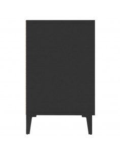 Credenza Nera 100x36x60 cm in Legno Multistrato