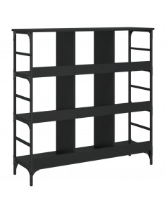 Credenza Nera 102x32x103,5 cm in Legno Multistrato
