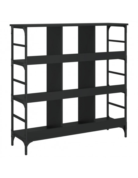 Credenza Nera 102x32x103,5 cm in Legno Multistrato