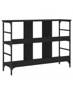 Credenza Nera 102x32x73,5 cm in Legno Multistrato