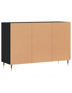 Credenza Nera 103,5x35x70 cm in Legno Multistrato