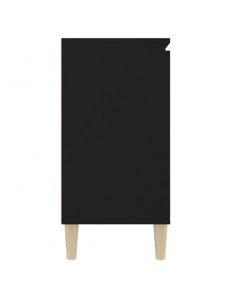 Credenza Nera 103,5x35x70 cm in Legno Multistrato