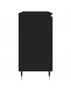 Credenza Nera 104x35x70 cm in Legno Multistrato
