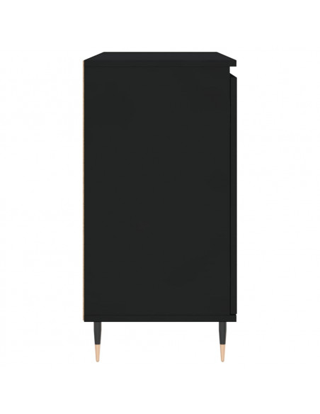 Credenza Nera 104x35x70 cm in Legno Multistrato