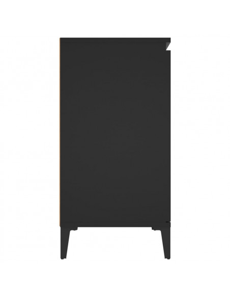 Credenza Nera 104x35x70 cm in Legno Multistrato