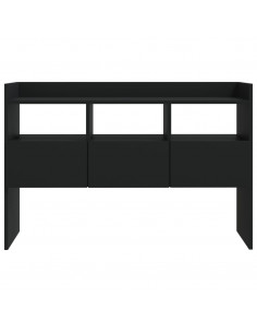 Credenza Nera 105x30x70 cm in Legno Multistrato