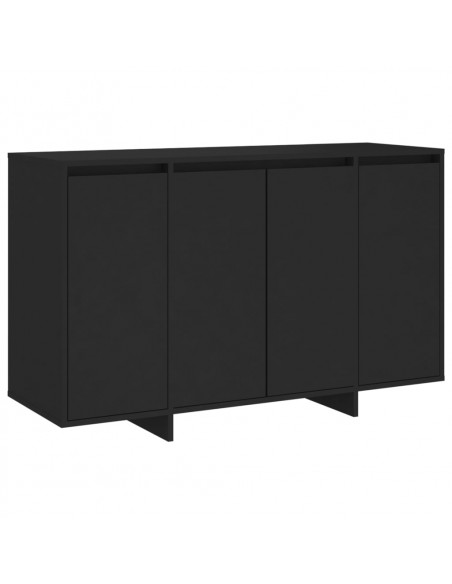 Credenza Nera 120x41x75 cm in Truciolato