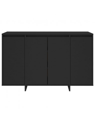 Credenza Nera 120x41x75 cm in Truciolato