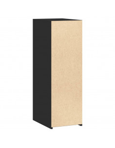 Credenza Nera 30x41x93 cm in Legno Multistrato
