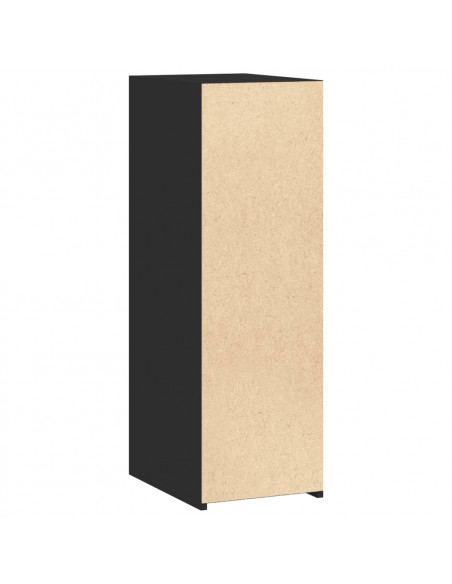 Credenza Nera 30x41x93 cm in Legno Multistrato