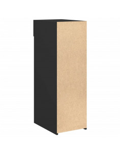 Credenza Nera 30x42,5x93 cm in Legno Multistrato
