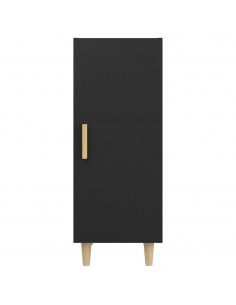Credenza Nera 34,5x34x90 cm in Legno Multistrato