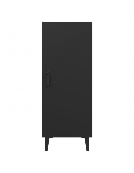Credenza Nera 34,5x34x90 cm in Legno Multistrato