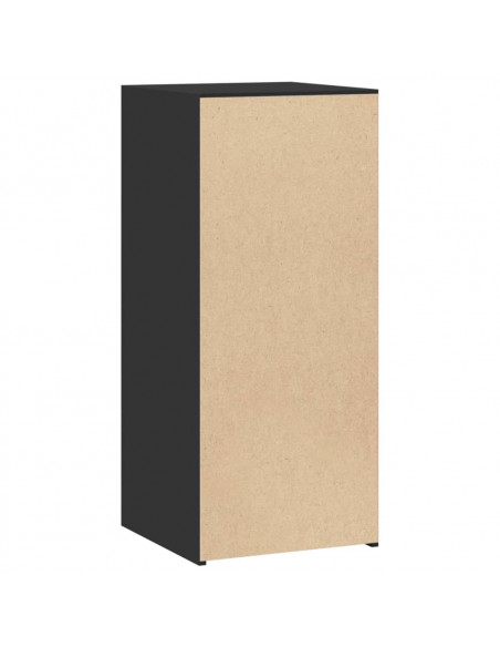 Credenza Nera 40x41x93 cm in Legno Multistrato