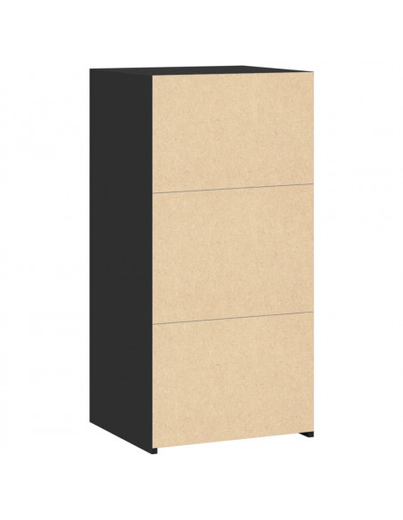 Credenza Nera 45x41x93 cm in Legno Multistrato