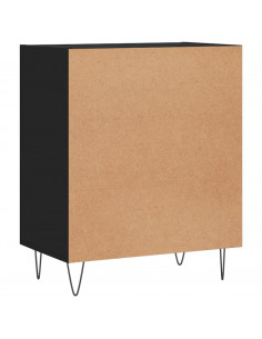 Credenza Nera 57x35x70 cm in Legno Multistrato