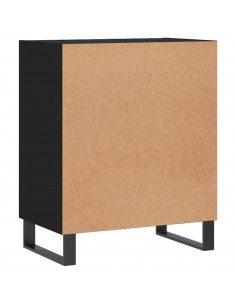 Credenza Nera 57x35x70 cm in Legno Multistrato