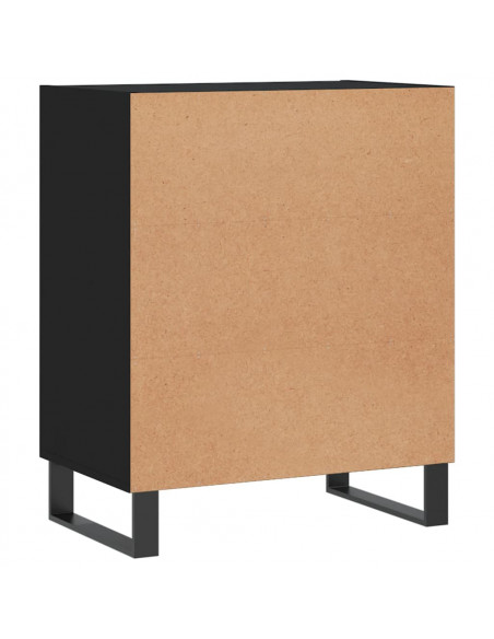 Credenza Nera 57x35x70 cm in Legno Multistrato