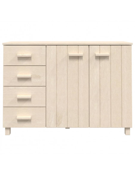 Credenza HAMAR Miele 113x40x80 cm in Legno Massello di Pino