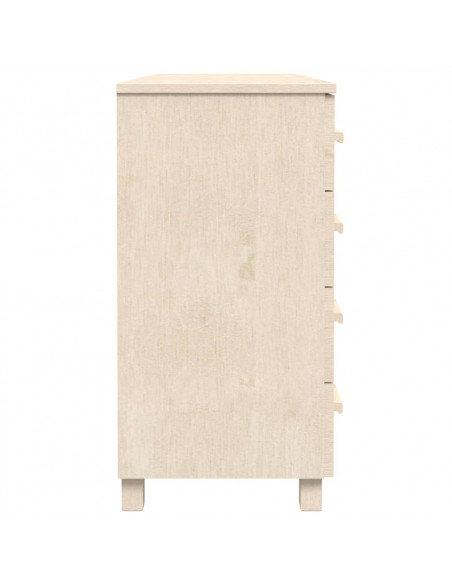 Credenza HAMAR Miele 113x40x80 cm in Legno Massello di Pino