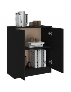 Credenza Nera 60x30x70 cm in Legno Multistrato