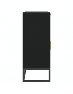 Credenza Nera 60x30x75 cm in Legno Multistrato