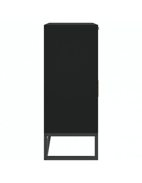 Credenza Nera 60x30x75 cm in Legno Multistrato