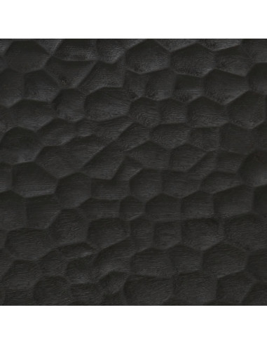 Credenza Nera 60x33x75 cm in Legno Massello di Mango