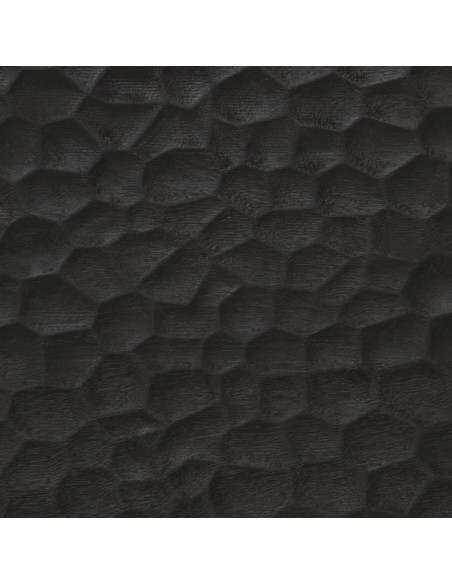 Credenza Nera 60x33x75 cm in Legno Massello di Mango