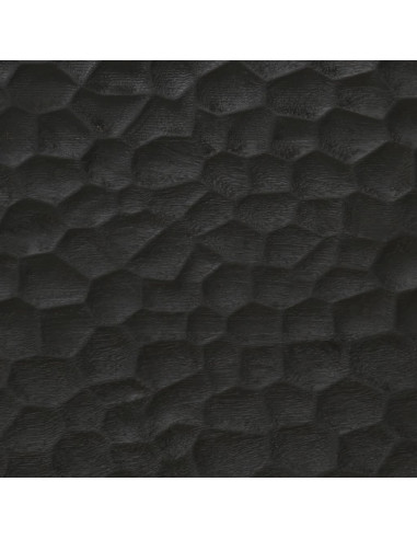 Credenza Nera 60x33x75 cm in Legno Massello di Mango