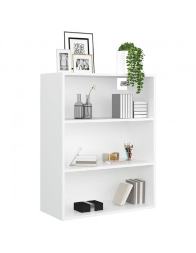 Armadietto Pensile a Parete Bianco 69,5x32,5x90 cm