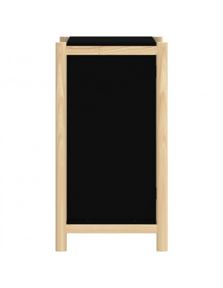 Credenza Nera 62x38x70 cm in Legno Multistrato