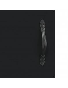 Credenza Nera 69,5x34x180 cm in Legno Multistrato