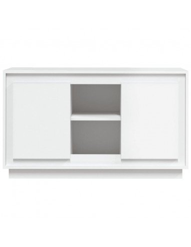 Credenza Bianca 102x35x60 cm in Legno Multistrato