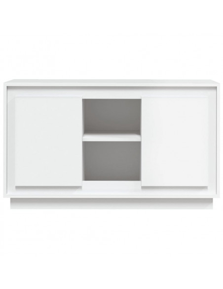 Credenza Bianca 102x35x60 cm in Legno Multistrato