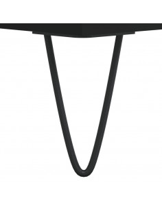 Credenza Nera 69,5x34x180 cm in Legno Multistrato